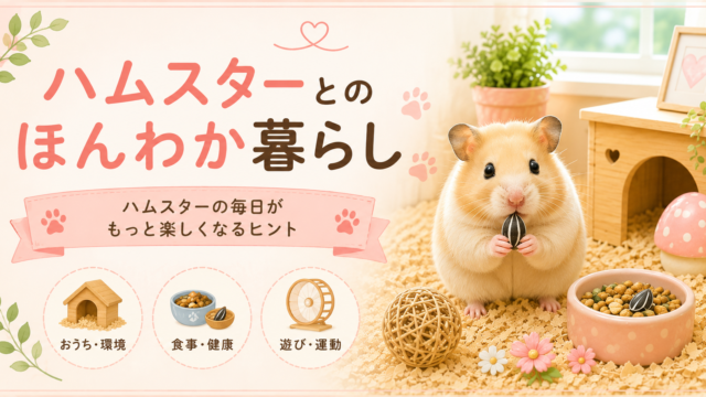 ハムスターとのほんわか暮らし