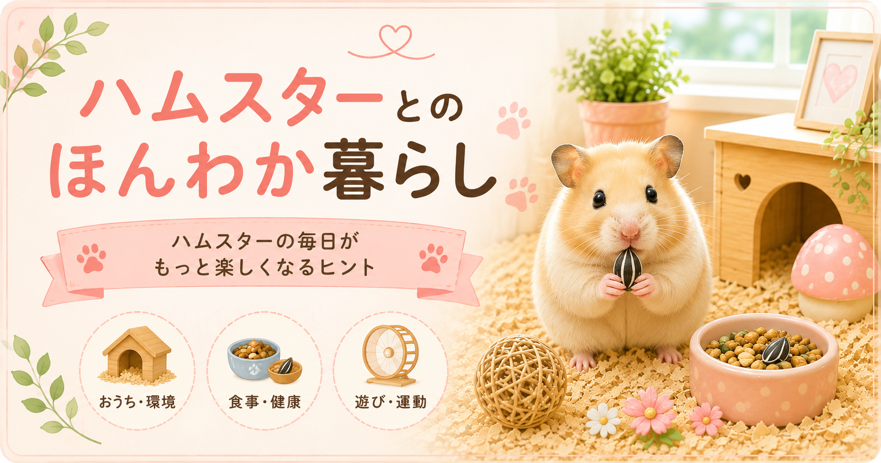 ハムスターとのほんわか暮らし｜飼い方・遊び・健康をやさしく解説🐹