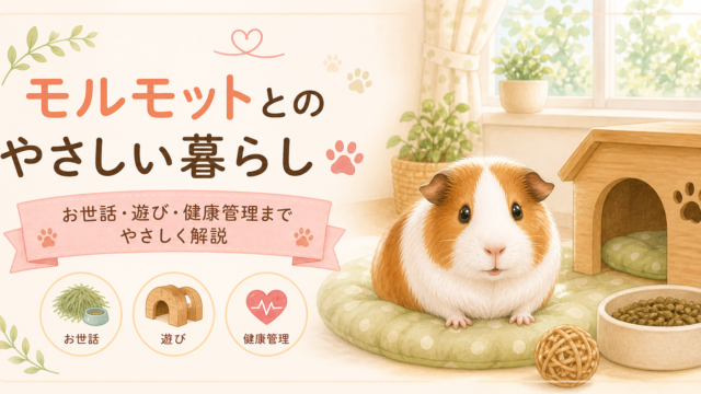 モルモットとのやさしい暮らし🐾