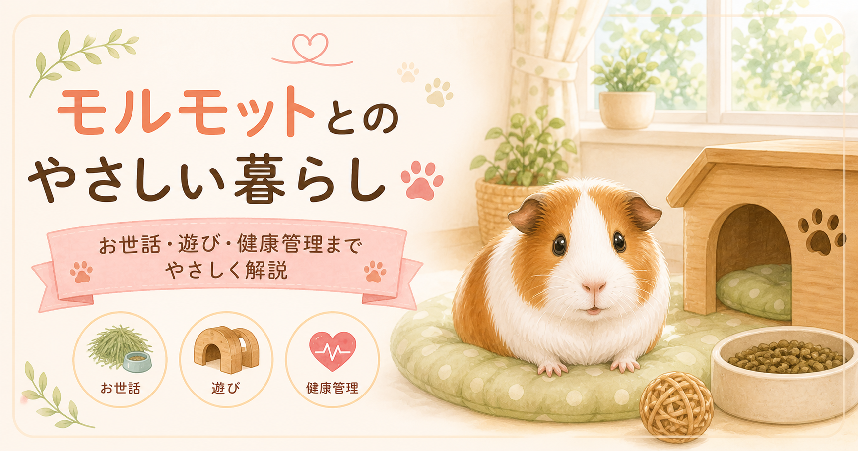 モルモットの飼い方ガイド｜初心者でも安心の暮らしとお世話の基本🐹